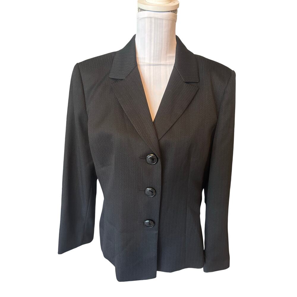 Le Suit Petite Black Blazer Size 16P